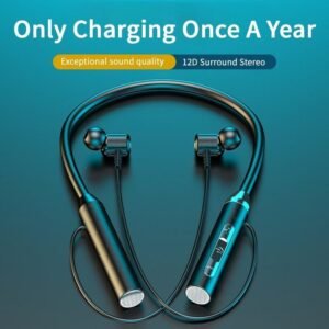 Home wireless headphones bluetooth 5.2 neckband earphones with mic